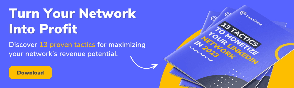 13 tactics to monetize your linkedin network ebook