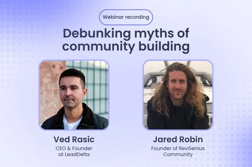 Debunking myths of community building