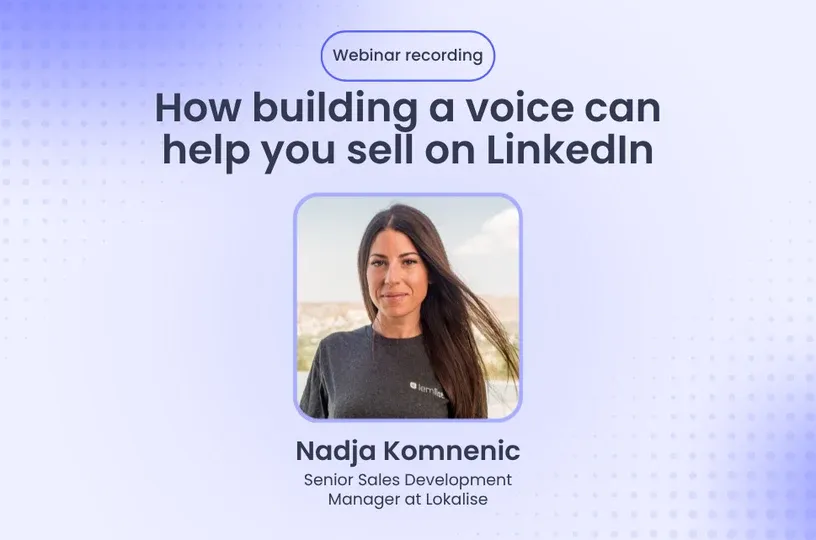 How building a voice can help you sell on LinkedIn