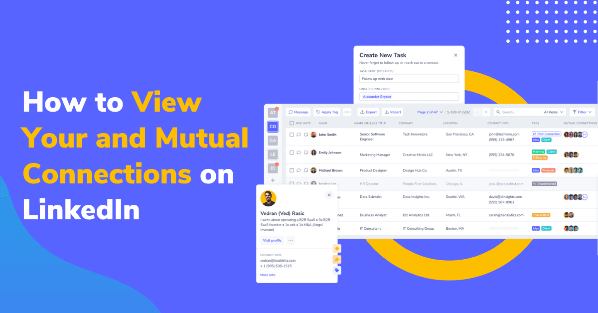 How to View Your and Mutual Connections on LinkedIn More Efficiently